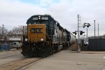 CSX 6244 & 2742 accelerate west with D702